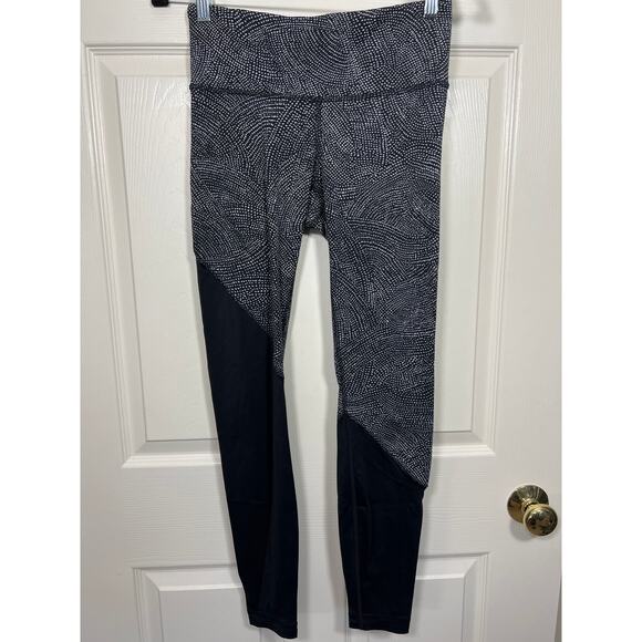 Lululemon Speed Wunder Tight Legging Women's 6 Spotted Two Tone Gym Workout - Picture 2 of 9